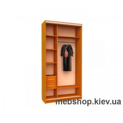 Шкаф-купе Ника №11 (двери зеркало вставки пескоструй, глубина 600 мм)