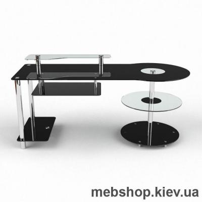 Комп'ютерний стіл зі скла БЦ Комфорт (1550 * 750)