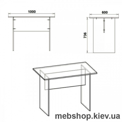 Письменный стол Компанит МО-1