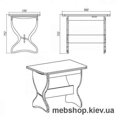 Кухонный стол  Компанит КС-4