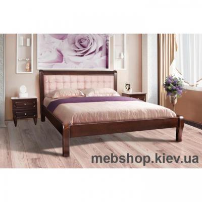 Кровать деревянная мягкая Соната Микс Мебель