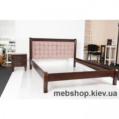 Кровать деревянная мягкая Соната Микс Мебель