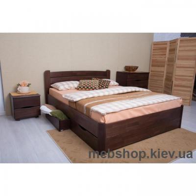 Кровать деревянная София с ящиками
