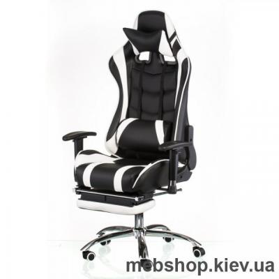 Крісло ExtremeRace black/white with footrest (E4732) Special4You