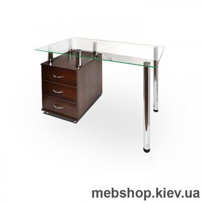 Офисный стол из ДСП и стекла ESCADO КС-1 прозрачный