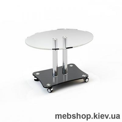 Журнальний стіл скляний ESCADO JTO 001 нанесення малюнку, візерунку, фотодруку або заливка кольором стільниці та полиці