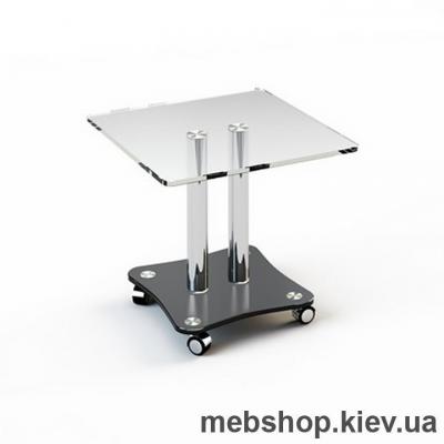 Журнальний стіл скляний ESCADO JTS 009 верх нанесення малюнку, візерунку, фотодруку або заливка кольором; низ прозорий