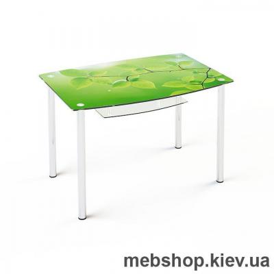 Обеденный стол стеклянный ESCADO S2 верх нанесение рисунка, узора, фотопечати или заливка цветом; низ прозрачный