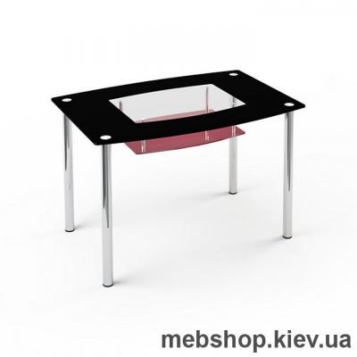 Обеденный стол стеклянный ESCADO S2 нанесение рисунка, узора, фотопечати или заливка цветом столешницы и полки