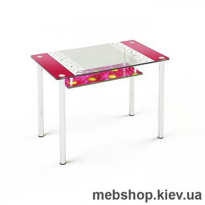 Обідній стіл скляний ESCADO S3 нанесення малюнку, візерунку, фотодруку або заливка кольором стільниці та полиці