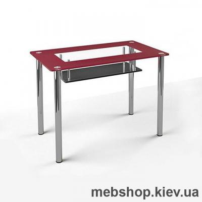 Обеденный стол стеклянный ESCADO S3 нанесение рисунка, узора, фотопечати или заливка цветом столешницы и полки