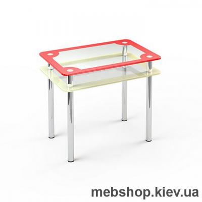 Обеденный стол стеклянный ESCADO S4 нанесение рисунка, узора, фотопечати или заливка цветом столешницы и полки