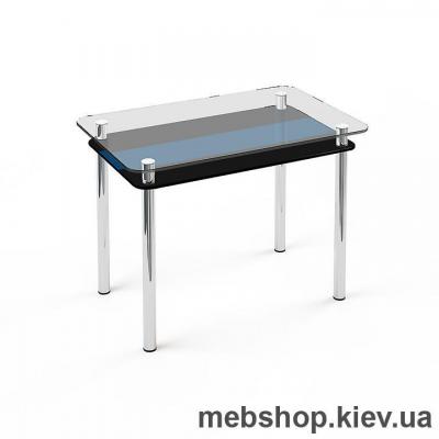 Обеденный стол стеклянный ESCADO S5 верх прозрачный; низ нанесение рисунка, узора, фотопечати или заливка цветом