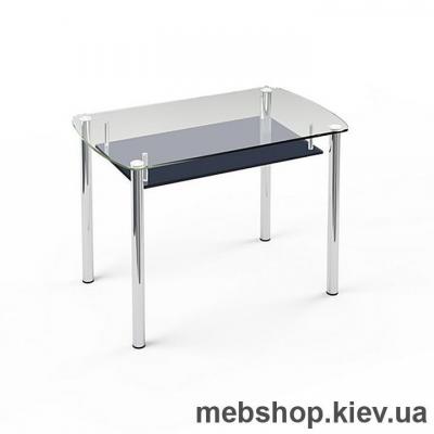 Обеденный стол стеклянный ESCADO S7 верх прозрачный; низ нанесение рисунка, узора, фотопечати или заливка цветом