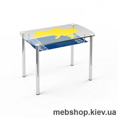 Обідній стіл скляний ESCADO S7 нанесення малюнку, візерунку, фотодруку або заливка кольором стільниці та полиці