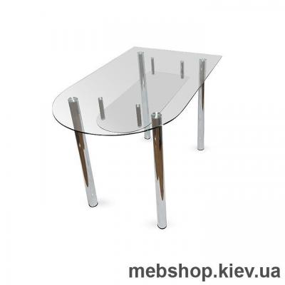 Обеденный стол стеклянный ESCADO A5 верх прозрачный; низ нанесение рисунка, узора, фотопечати или заливка цветом