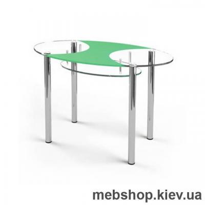 Обеденный стол стеклянный ESCADO O1 верх нанесение рисунка, узора, фотопечати или заливка цветом; низ прозрачный