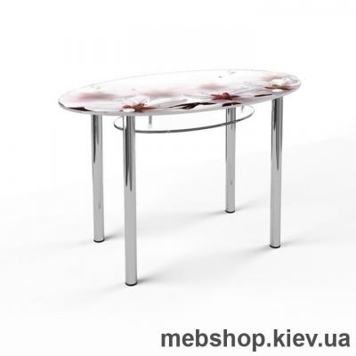 Обідній стіл скляний ESCADO O1 верх нанесення малюнку, візерунку, фотодруку або заливка кольором; низ прозорий