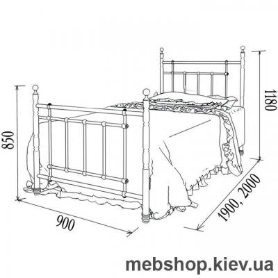 Кровать металлическая Napoli mini, Неаполь мини (Металл-Дизайн)