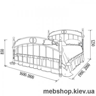 Кровать металлическая Toskana, Тоскана (Металл-Дизайн)