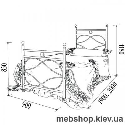 Кровать металлическая Vicenza mini, Виченца мини (Металл-Дизайн)