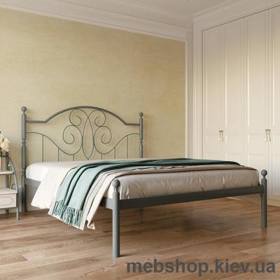 Кровать металлическая Офелия цвет бордо; металлик; палитра "Bella Letto" (Металл-Дизайн)