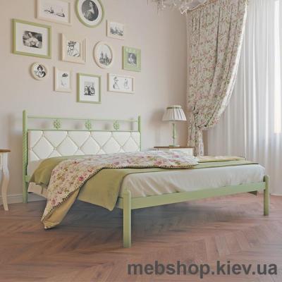 Кровать металлическая Белла цвет бордо; металлик; палитра "Bella Letto" (Металл-Дизайн)