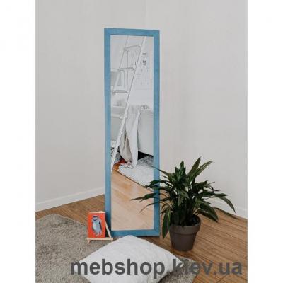 Зеркало напольное в деревянной раме "HomeDeco" голубое