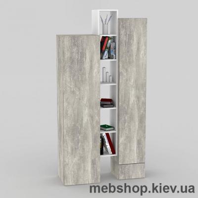 Купить Модульная стенка FLASHNIKA Мокос-5 (Бетон/Нимфея Альба). Фото