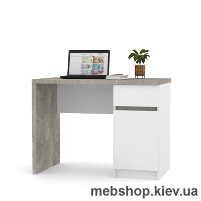 Компьютерный стол FLASHNIKA Мокос-7 (Бетон/Нимфея Альба)