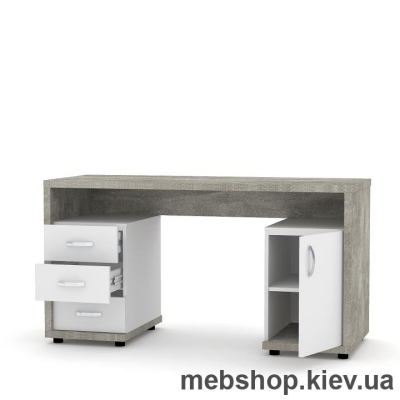 Компьютерный стол FLASHNIKA Мокос-17 (Нимфея Альба/Бетон)