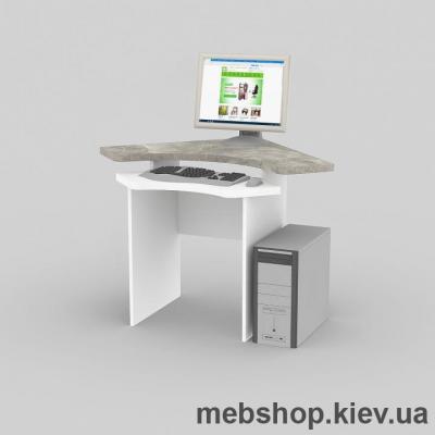 Купить Компьютерный стол FLASHNIKA Мокос-19 (Бетон/Нимфея Альба). Фото