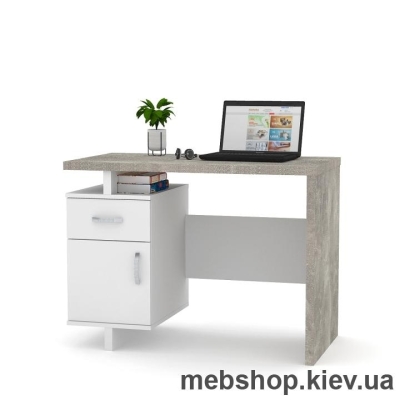 Комп'ютерний стіл FLASHNIKA Мокос-22 (Бетон/Німфея Альба)
