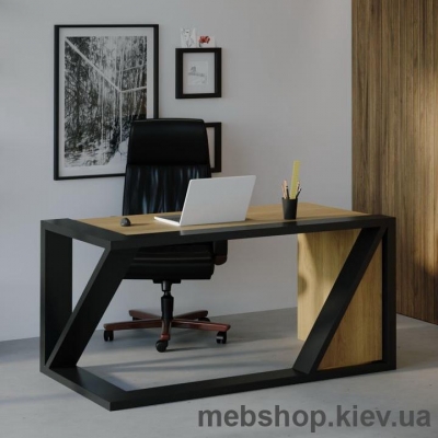 Компьютерный стол SW106 Гавайи (Skandi Wood) шпон дуб