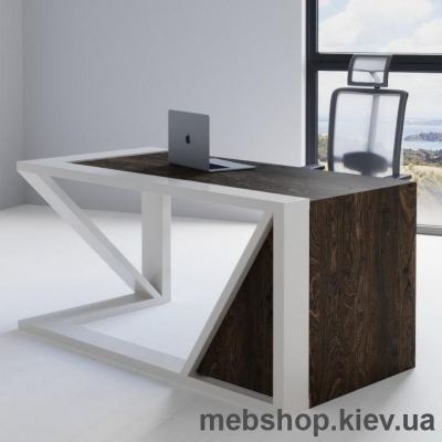 Компьютерный стол SW106 Гавайи (Skandi Wood) шпон дуб