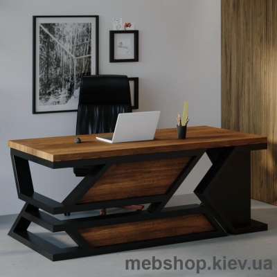 Компьютерный стол SW114 Виргиния (Skandi Wood) массив дуб