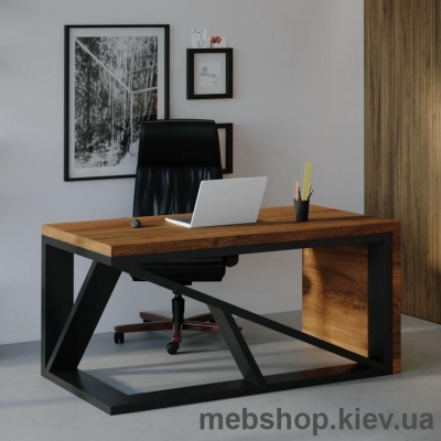 Компьютерный стол SW107 Индиана (Skandi Wood) шпон дуб