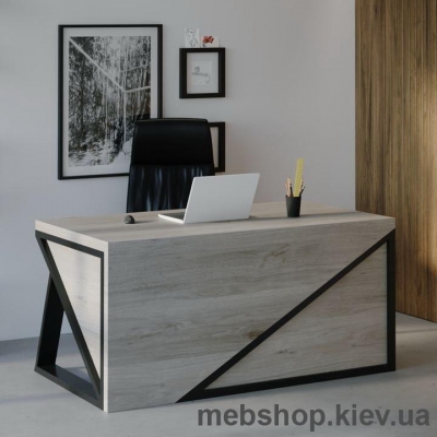 Компьютерный стол SW108 Канзас (Skandi Wood) шпон ясень