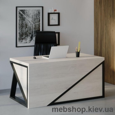 Компьютерный стол SW108 Канзас (Skandi Wood) шпон ясень