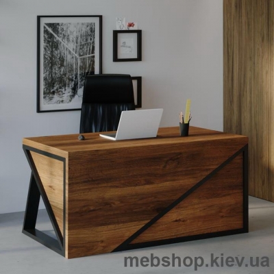 Компьютерный стол SW108 Канзас (Skandi Wood) шпон ясень