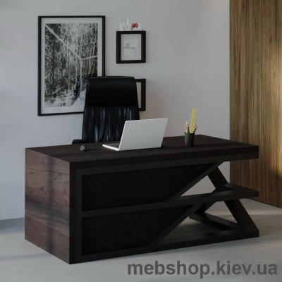 Компьютерный стол SW113 Небраска (Skandi Wood) шпон дуб