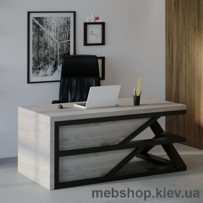 Компьютерный стол SW113 Небраска (Skandi Wood) массив дуб