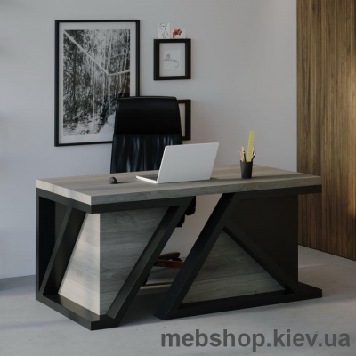 Компьютерный стол SW116 Пенсильвания (Skandi Wood) шпон ясень