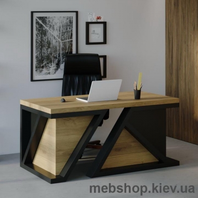 Купить Компьютерный стол SW116 Пенсильвания (Skandi Wood) шпон ясень. Фото