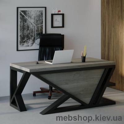 Компьютерный стол SW118 Юта (Skandi Wood) шпон ясень