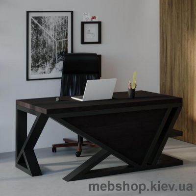 Компьютерный стол SW118 Юта (Skandi Wood) шпон ясень