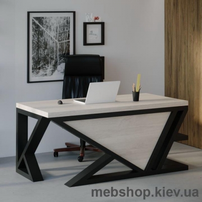 Компьютерный стол SW118 Юта (Skandi Wood) массив дуб