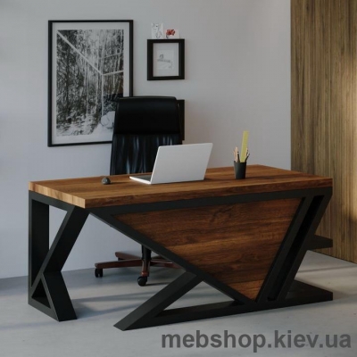 Компьютерный стол SW118 Юта (Skandi Wood) массив дуб