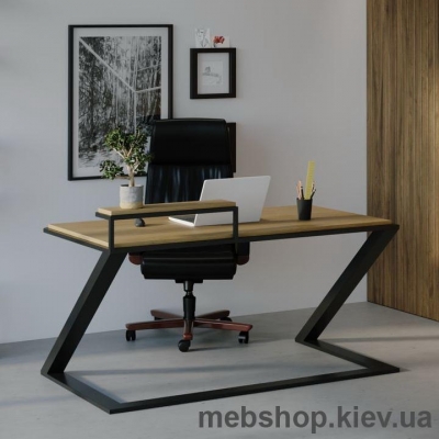 Купить Компьютерный стол SW102 Трентон (Skandi Wood) шпон ясень. Фото