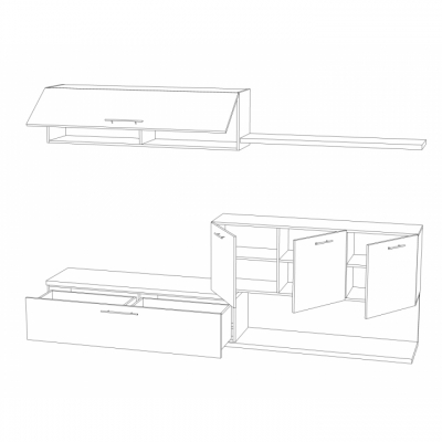 Гостиная - 40 (Нимфея Альба/МДФ) №315